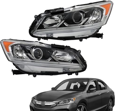 مصابيح LABLT الأمامية للاستبدال لـ ACCORD SEDAN 2016-2017 4DR DRL DRIVER و SARDER SIDE HO2502169 HO2503169 in Saudi Arabia