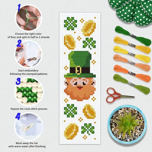 Beunitone 6 PCS Summer Cross Stitch Stitch Kits for Beginners Cocktail Sun Pattern text text cross Cross Schitch DIY Stampered Metsity with Book Lover Reader Conster 8'x2.4 '' in Kuwait