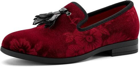 JITAI Velvet Boy's Tassel Loafers Slip-On Dress Shoes Wedding Tuxedo Shoes for Baby in Kuwait