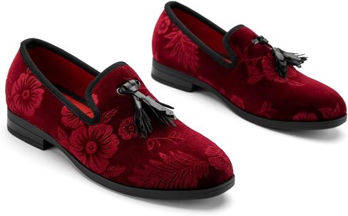 JITAI Velvet Boy's Tassel Loafers Slip-On Dress Shoes Wedding Tuxedo Shoes for Baby in Kuwait