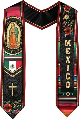 Mexican Graduation Sash 2025, Graduation Stole Class of 2025, Mexican American Sash, Mexico Stole in Saudi Arabia