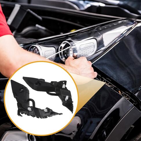 Bumper Support Bracket No.86513F2000/86514F2000 - Left Right Driver Passenger Side Bumper Bracket - for Hyundai Elantra 2017-2018 ABS Plastic Black - 1 Pair in Saudi Arabia