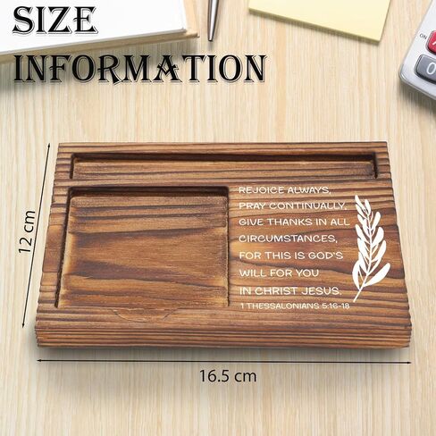 YODOCAMP Christian Desk Organizer, Bible Verse Sticky Note Holder, Psalm 95:1 Made to Worship, Religious Gifts for Christians, Pastors, Church Leaders, Believers TZP98 in Kuwait