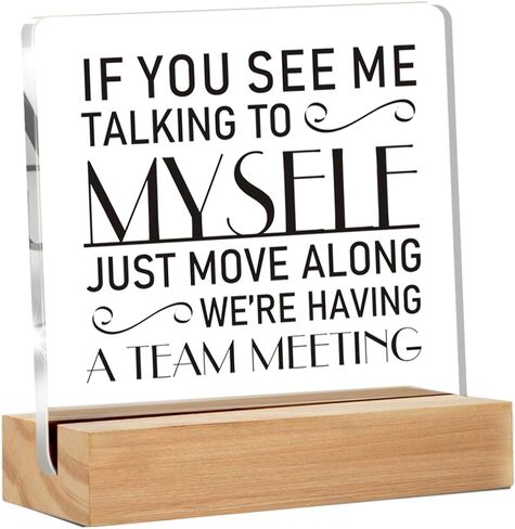 Appreciation Gifts for Employee Coworker, Thank You Gifts for Women Men, Motivational Office Decor Sign With Wooden Stand for Office Desk Table Shelf in Kuwait