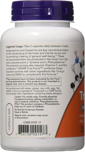 الآن Foods True Focus ، 90 Capsules (2 Pack) in Kuwait