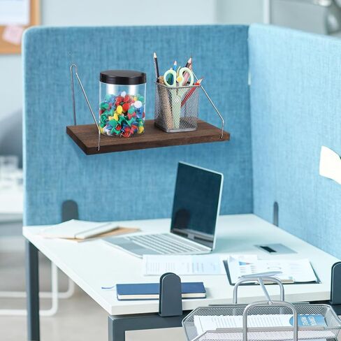 Leinuosen 2 Set Fabric Wall Cubicle Hooks Office Cubicle Hanger with Hooks 11.8 Inch Wooden Office Cubicle Hooks Storage Organizer for Work Picture Home School Office DIY Accessories Decor in Saudi Arabia