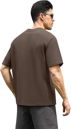 Eadali 3 Pcs Men’s Oversized T-Shirts Drop Shoulder Heavyweight 280g Cotton Loose Fit Short Sleeve Casual Tees for Men Women in Kuwait