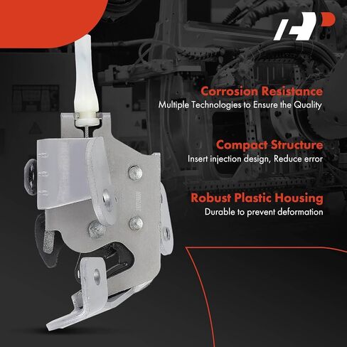 A-Premium Rear Upper Door Latch Assembly Compatible with Ford Ranger 1998-2011, Left Driver Side Rear Door Lock Cylinder with Cable, AL5Z-13264A27-B, AL5Z13264A27B in Saudi Arabia