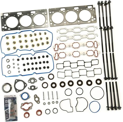 Partsflow Cylinder Head Gasket Set with 16 Head Bolts for Chrysler 300 2005-2006 for Chrysler 300M 1999-2004 for Chrysler Concorde 2002-2004 for Chrysler Pacifica 2004-2006 for Dodge Intrepid 3.5L V6 in Saudi Arabia