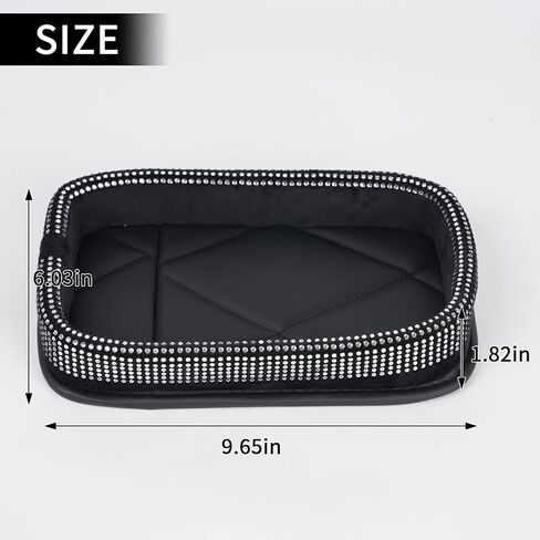 Car Center Console Diamond-Studded Storage Tray, Family Table Tray, Dashboard Tray, Car Interior Organizer in Saudi Arabia