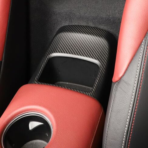 ألياف الكربون الحقيقية المتوافقة مع Toyota supra GR A90 A91 MK5 2018 2018 2020 2021 2022 2023 2024 CAR COR REARREST STORAGE COLLED CORPARTMENT TRIM in Saudi Arabia