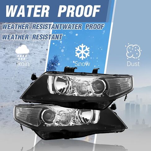 TRIBLE SIX Pair of Headlight Assembly Replacement for 2004 2005 2006 Acura TSX Base 2.4L l4 AC2518106 AC2519106 in Saudi Arabia