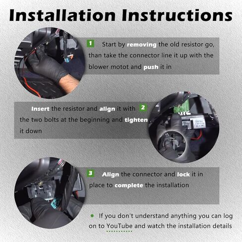 Manual Manual Manual AC Module HVAC BLOWER MOTOR RESTOR متوافق مع Ford 2009-2017 Expedition / 2009-2014 F-150-for Lincoln 2014-2017 يستبدل Navigator BL3Z19E624A (09 10 11 12 13 14 15 16 17) in Kuwait