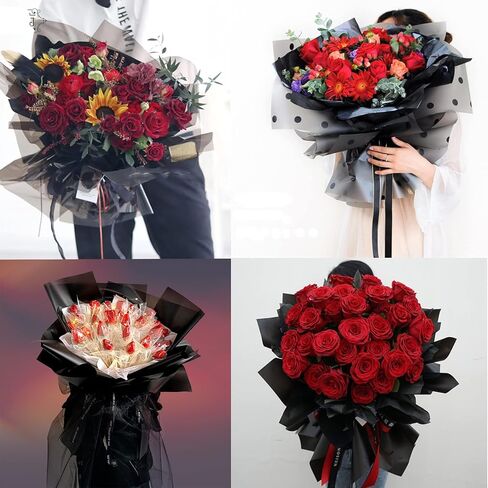 Clear Cellophane Wrap Roll-Plastic Gift Wrapping Paper 148ft x 34 inches, Transparent Paper Wrap Roll 3 Mil Thick for Floral Bouquets, Flower Paper Wrapping for Hampers, Baskets, Treats, Arts & Crafts in Kuwait