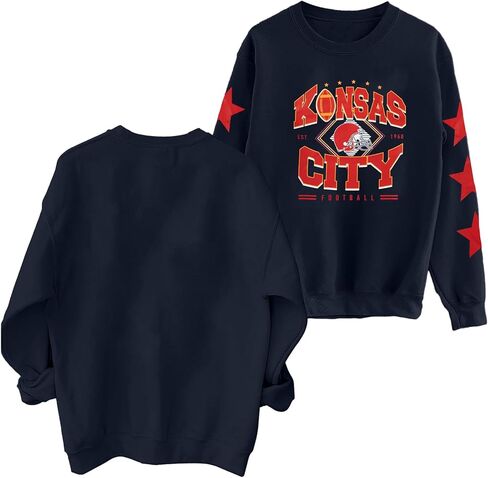 MNLYBABY Football Sweatshirt Women Game Day Sweatshirts in My Game day Era 87 Graphic Long Sleeve Tops in Kuwait