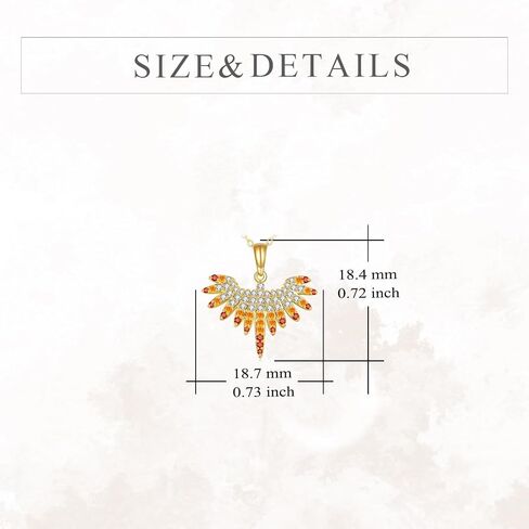 KECHO 14K Solid Gold Phoenix Necklace Real Gold Pendant Nirvana Rebirth Jewelry Gifts for Women in Saudi Arabia