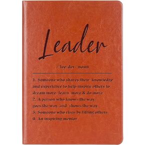 Leader Gift Leader Definition Gift Leader Appreciation Leather Journal Notebook Mentor Gift Leadership Writing Diary Notebook (Leader Definition)