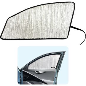 YelloPro Side Window Front Seat Sunshade (Set of 2) Custom Fit for 2023 2024 Kia NIRO SUV, Plug-in Hybrid, Hybrid, EV, Sun Protection UV Reflector Insulated Accessories [Made in USA]