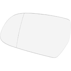 ACROPIX Driver Left Side Rear View Heated Mirror Glass Replacement Fit for Audi A4 W/Backing Plate