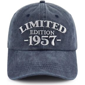 Limited Edition 1950 1951 1952 1953 1954 1955 1956 1957 1958 1959 Hat for Men Women, Adjust Birthday Baseball Cap