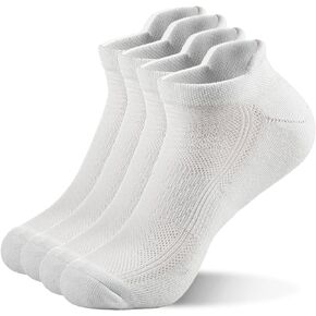 Pure Performance Heel Tab Athletic Running Golf Sports Socks, Ankle Low Cut Arch Compression for Men (2 Pair)