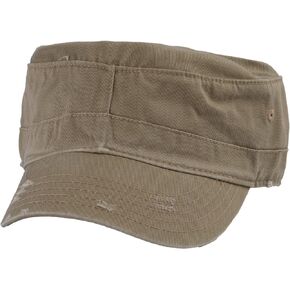 Distressed Washed Vintage Army Cap Military Style Hat