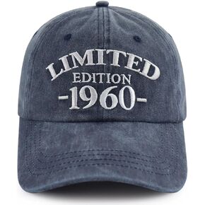 Limited Edition 1960 1961 1962 1963 1964 1965 1966 1967 1968 1969 Hat for Men Women, Adjust Birthday Baseball Cap