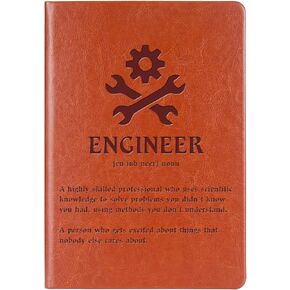 Engineer Gift Engineer Definition Leather Journal Notebook New Licensed Passer Gift Engineering Student Gift Mechanical Engineer Writing Diary (Engineer Definition)