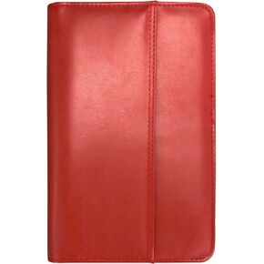 Iconikal Undated Monthly and Weekly Organizer Planner Calendar Portfolio, Red, 5 x 8-Inches