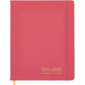 Global Printed Products AY 2024-2025 Weekly Monthly Planner 8"x10": 14 Months June 2024 - July 2025 (Pink)