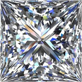 SAVEARTH DIAMONDS Single Lab Created Moissanite Loose Diamond 4.5MM Princess Cut Diamonds for Pendant Ring Stud Earring Jewelry Making, (G-H Color, VVS1 Clarity, 0.50Cttw)