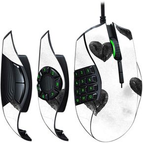 MightySkins Skin Compatible with Razer Naga Trinity - Ink Hearts | Protective, Durable, and Unique Vinyl Decal wrap Cover | Easy to Apply, Remove, and Change Styles | Made in The USA