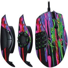 MightySkins Skin Compatible with Razer Naga Trinity - Neon Splatter | Protective, Durable, and Unique Vinyl Decal wrap Cover | Easy to Apply, Remove, and Change Styles | Made in The USA