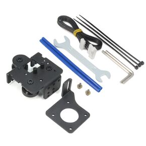 Zeberoxyz Ender 3 Neo 3D Printer Upgrade Direct Drive Plate with 3pcs Pulleys with Dual Gear Extruder Kit Only for Ender 3 Neo, Ender 3 Max Neo (Plate+Dual Extruder Kit)