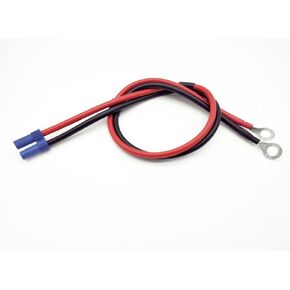1-Pack EC5 Female Connector to 8mm O-Ring Terminal Extension Cable 50CM 10AWG Wire for RC Car ESC Jump Starter Emergency Power Cord Automotive Emergency Battery