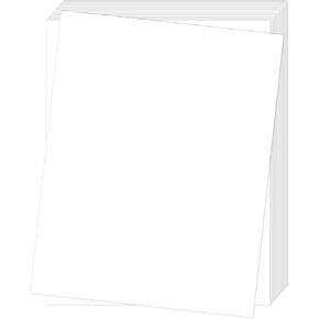 بطاقات بيضاء - 50 ورقة A4 سميكة من الورق المقوى، ورق أبيض 250 جرام في المتر المربع 8.3 × 11.7 ورق طباعة من الورق الثقيل لصناعة الحرف اليدوية، وبطاقات العمل، والطباعة المكتبية، والقوائم، والصور، والدعوات in Kuwait