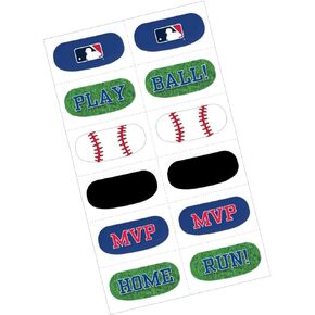 Amscan 398151 MLB Collection Face Tattoos, Party Favor, 6 pairs