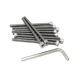 iexcell 50 Pcs M3 x 40/45/50/55/60mm Thread Pitch 0.5 mm Stainless Steel 304 Hex Socket Head Cap Screws Bolts Assortment Kit