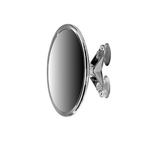6" Suction Mount Mirror - 5X Magnifying Vanity Makeup Mirror with 3-Point Super Suction, Pivoting, Rotating and Locking Suction
