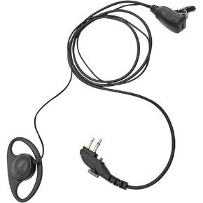 BD502 BD502i Earpiece for Hytera BD552i PD502 PD562 PD482i PD402i HYT TC-508 TC-580 TC-610 RCA RDR2500 2550 2600 XR150 D Shape Surveillance Walkie Talkie Radio Headset Ear Piece with PTT Mic
