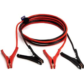 GOODYEAR - [10 GAUGE, 12 FT] Jumper Cables for Sedans and Small Cars, Emergency Booster Cable with See-Through Nylon Case for an Easy Find