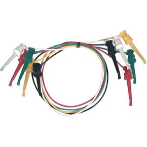 Elenco Electronics TL-21 Mini Grabber for IC Test Lead, RED, Green,Yellow,Black,White