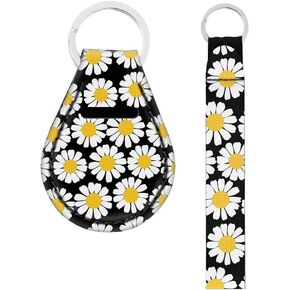 AFPANQZ 2pcs Car Key Chain Wristlet Lanyards Womens Neoprene Keychain Set Keyrings Set