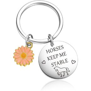 Horse Girl Keychain Horse Rider Jewelry Equestrian Jewelry Horse Trainer Keychain Horse Lady Keychain