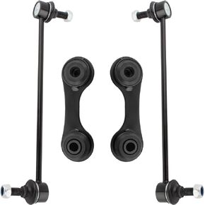 K80252 K80851 Front & Rear Stabilizer Sway Bar End Links for Chevrolet Malibu 2004-2012 Pontiac G6 2005-2010 Saturn Aura 2007-2009 (11.8" Center To Center), Pack of 4