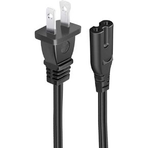 UL Listed 8.2ft Power Cord Replacement for Vizio V51x-J6 V51-H6 V21T-J8 V21-H8 S3821w-CO SB4021E-A0 M512E-K6 Subwoofer AC 2 Prong Figure 8 Power Cord Supply Cable
