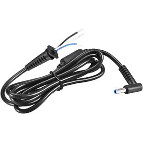 uxcell 1.2M/6FT 4.5mm x 3.0mm Male Plug DC Power Adapter Right Angle Cable Cord 2pcs