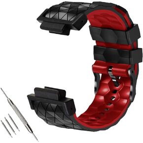 Abanen Silicone Watch Bands Compatible with Casio G-SHOCK DW-5600/8900, Sport Bicolor Silicone Strap with Lightweight Plastic Connector Waterproof Wristband for GA-100/GW-B5600/GB-5600 /GW-6900