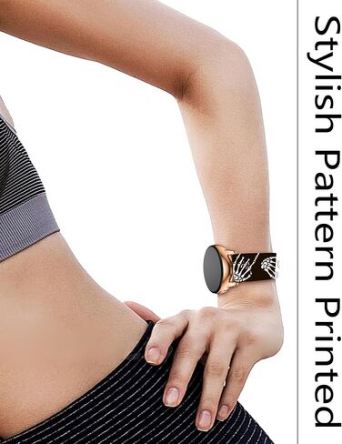 20mm Silicone Sport Bands Compatible for Galaxy Watch 6/Watch 5/Galaxy Watch 4 40mm 44mm/Classic 42mm 46mm/Watch 3 41mm, Active 2 Watch Bands, Replacement Strap for Women in Saudi Arabia