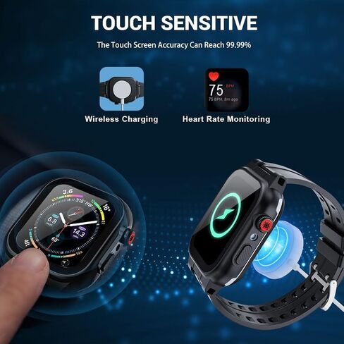 IP68 Waterproof Case with Band and Screen Protector Compatible for Apple Watch Series 10 9 8 7 6 5 4 3 2 SE2 SE,42mm in Kuwait